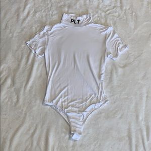 PrettyLittleThing White Tee Bodysuit